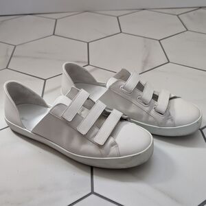 Freda Salvador D'ORSAY Sneaker in White Calf Size 10
